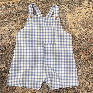 Zara Kids Gingham Overalls